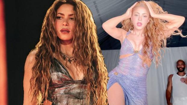 Shakira sahnede düştü ama şovu bırakmadı!)