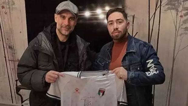 Guardiola’dan Gazze’deki ampute futbol takımına unutulmaz destek! ‘Gurur madalyası’)