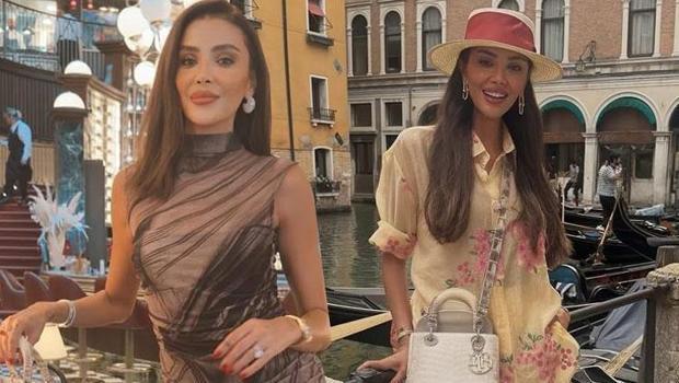 Özge Ulusoy podyumda zor anlar yaşadı! Ayakkabısı ayağından çıktı)