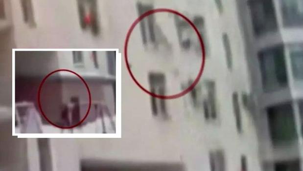 7. kattan düşen çocuğu havada yakaladı! Kahraman apartman görevlisinin kaburgaları kırıldı)
