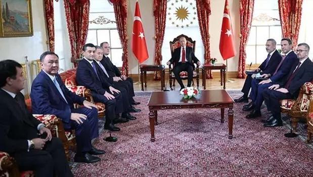 Cumhurbaşkanı Erdoğan, Türk Devletleri Teşkilatı heyetini kabul etti)
