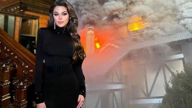 Riva’daki evinde yangın çıkan Aslıhan Karalar yaşadığı dehşeti anlattı)