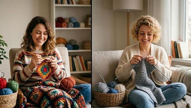 Örgü örenler bir türlü karar veremiyor! Şiş kullanmak mı daha pratik yoksa tığ mı?)