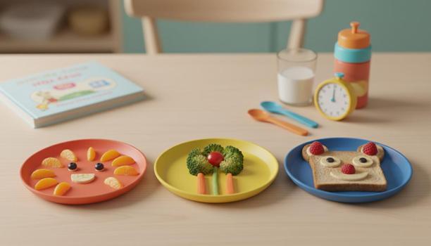 İştahsız çocuklara renkli tabaklar ve doğru alışkanlıklar)