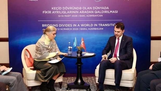 Bakan Kurum, BM Habitat İcra Direktörü Rossbach ile görüştü)