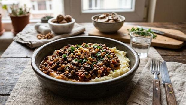 Kıymaya rakip, lezzeti olay! Mantar ve cevizle hazırlanan akşam yemeği)