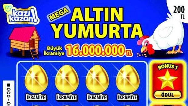 Altın Yumurta! Kazı Kazan'dan 16 milyon TL kazanmak ister misiniz?)