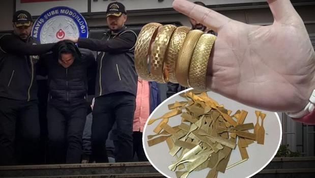 Sahte altın imalathanesine baskın! Kuyumcuların kontrolünden bu yöntemle geçmiş)