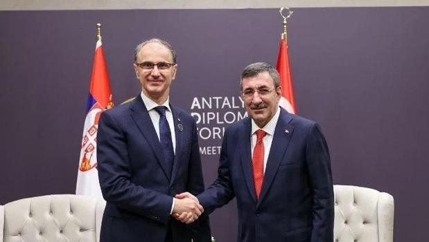 Cumhurbaşkanı Yardımcısı Yılmaz’dan Antalya’da diplomatik temaslar)