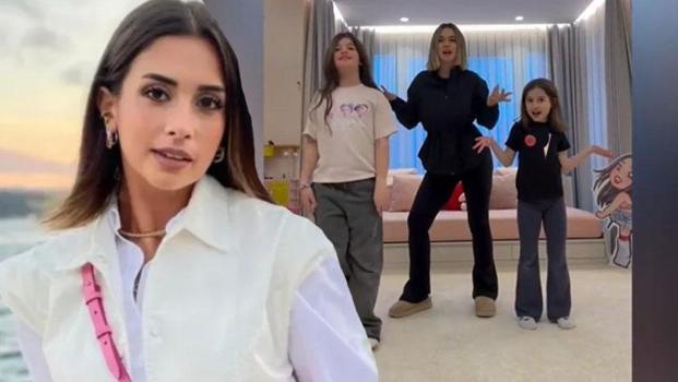 Buse Terim’den kızlarıyla dans şov! Eğlence dolu anlar)
