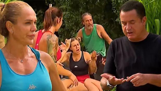 Nagihan, Lina'ya su fırlattı! Acun Ilıcalı küplere bindi)