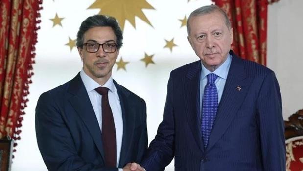 Cumhurbaşkanı Erdoğan, B.A.E. başkan yardımcısını kabul etti)