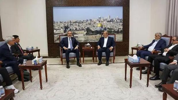 Dışişleri Bakanı Hakan Fidan'dan Hamas Siyasi Büro Üyesi Hayye'ye taziye ziyareti)
