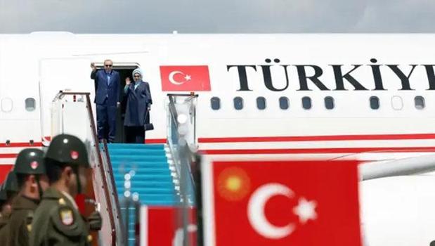 Cumhurbaşkanı Erdoğan, Kazakistan'daki temaslarının ardından yurda döndü)