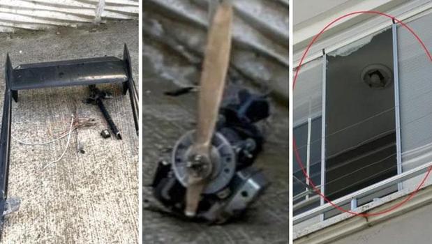 Samsun'da insansız hava aracı düştü! 3 ev zarar gördü)