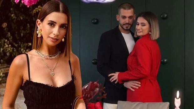 Romantik kareler! Buse Terim, sevgilisine aşkını haykırdı)