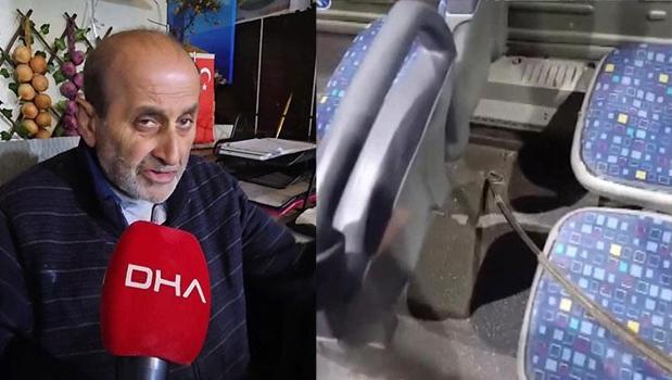 Fatih'te dehşet! İnşaat demiri İETT otobüsünün altını deldi! Yolcu yaralandı)