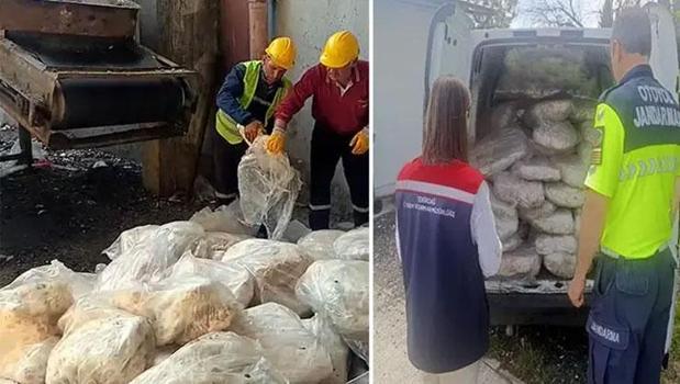Tekirdağ'da durdurulan minibüsten 1,2 ton 'hastalıklı' sakatat çıktı)
