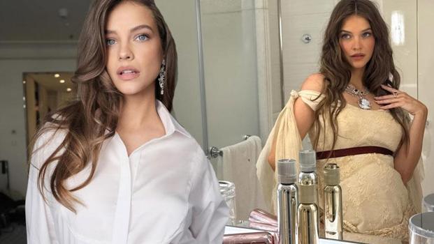 Barbara Palvin'den karnı burnunda pozlar)