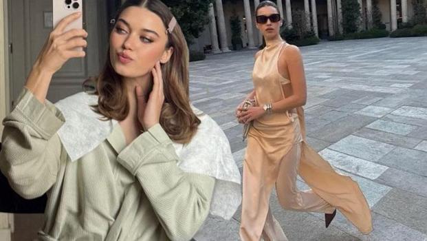Afra Saraçoğlu'nun makyajsız pozu hayranlarını büyüledi)