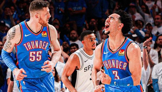 NBA Batı Finalinde nefes kesen düello! Thunder, Spurs karşısında eşitliği sağladı)