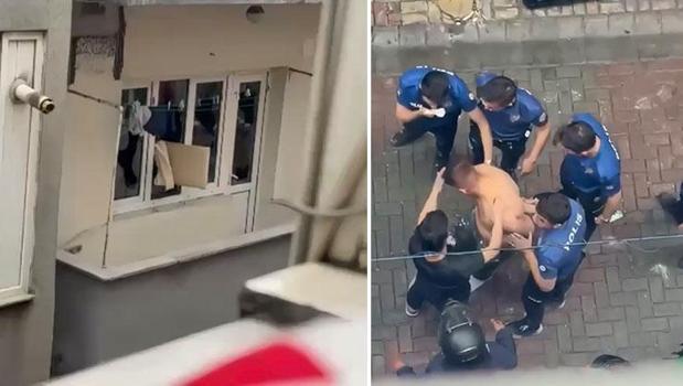 Sinir krizi geçiren genç dehşet saçtı! Sebebi öğrenenler inanamadı)