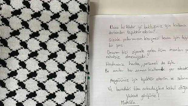 Sumud Filosu aktivisti Mallet’ten Türk sağlık çalışanlarına teşekkür mektubu)