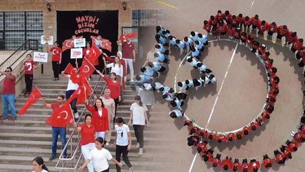 85 milyonun kalbi bu klipte atıyor! Osmaniyeli öğrencilerden Milli Takım’a dev destek!)