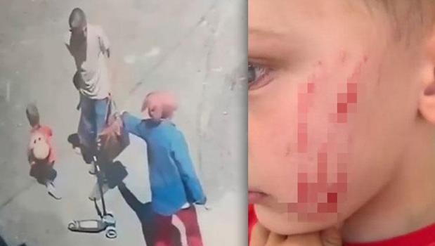 Sokakta oynayan 4 yaşındaki çocuğa saldırdı! Van'da dehşet anları)