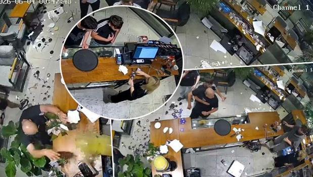 Kafede terör estirdi! Parayı fırlattı, çalışana saldırdı: 'Kafamda cam parçaları vardı')