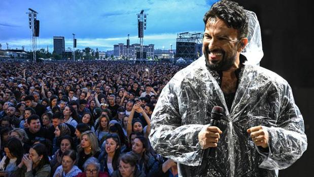 Ankara'da Tarkan rüzgarı! Yağmura rağmen akın ettiler)