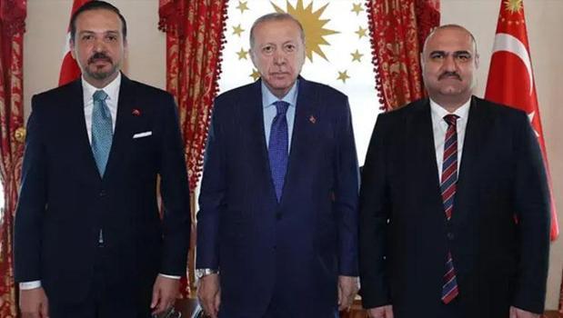 Cumhurbaşkanı Erdoğan, Kerkük Valisi Ağa'yı kabul etti)