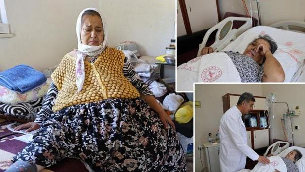 15 yıldır bir çekyatın üzerinde yaşamaya mahkumdu! Karnından çıkarılan kitle tam 40 kilo)