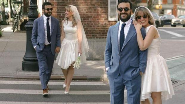 Hasan Can Kaya ile Duygu Karabaş'tan New York'ta sürpriz nikah!)