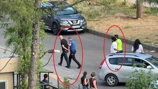 Diyarbakır Adliyesi'nde hareketli dakikalar! Polise saldırı: 2 kişi tutuklandı)