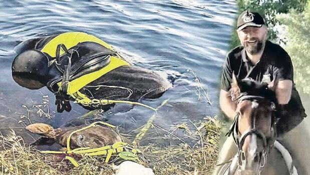 Atıyla birlikte gölette boğuldu)
