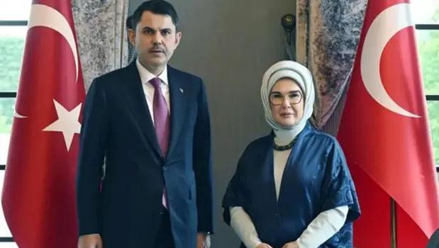 Emine Erdoğan, Çevre, Şehircilik ve İklim Değişikliği Bakanı Kurum ile görüştü)