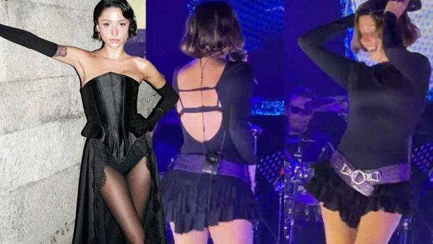 'En seksi Türk kadını' seçilen Zeynep Bastık'tan sahnede dans şov!)