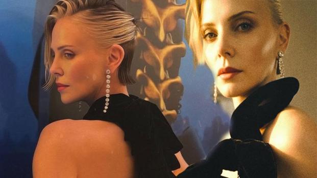 Charlize Theron'dan iddialı poz!)