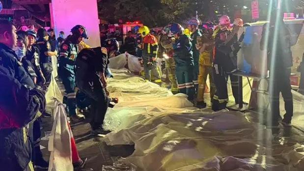 Tayland'da eğlence mekanı alevlere teslim oldu)