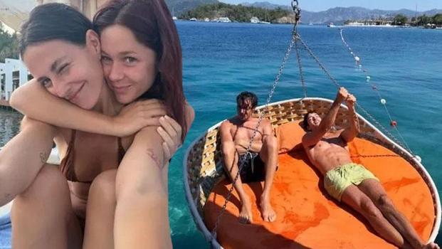 'Elite' dizisinin İspanyol yıldızları Türkiye’de! Ateş etrafında dans ettiler!)