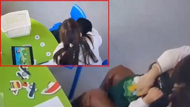 Otizmli çocuğa şiddetten tutuklanan öğretmenin sözleri pes dedirtti)