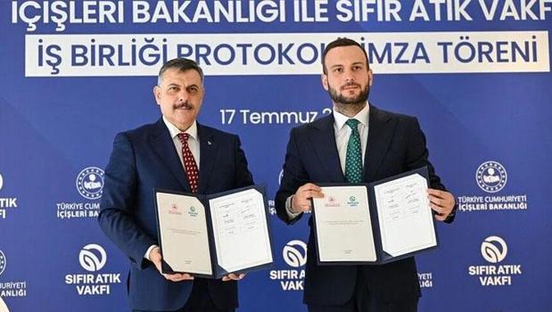 İçişleri Bakanlığı ile Sıfır Atık Vakfı arasında 'sıfır atık' işbirliği protokolü imzalandı)