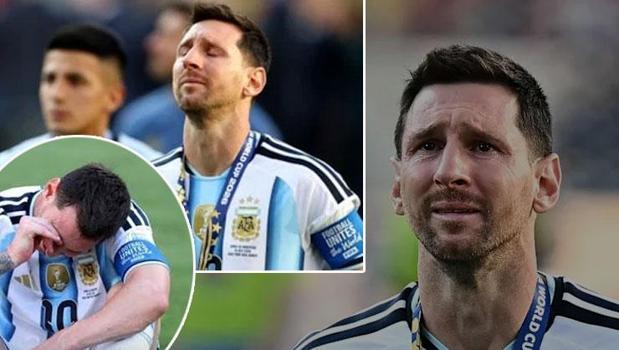 Arjantin finalde kaybetti! Messi gözyaşlarına hakim olamadı)