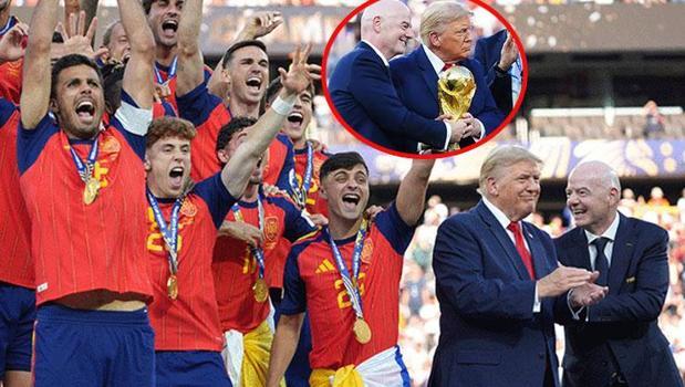 Dünya Kupası finaline Trump damgası! Kupa törenindeki hareketi olay oldu)