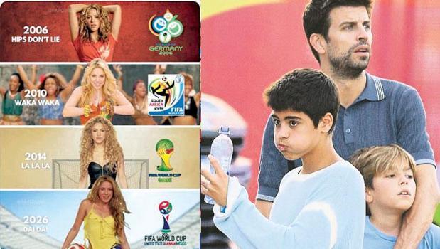 Shakira: 4 Pique: 3)