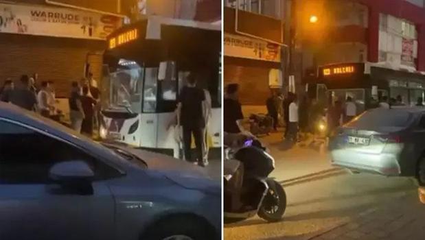 Yer: Adana! 10 kişilik grup yolcu otobüsü şoförüne saldırdı)
