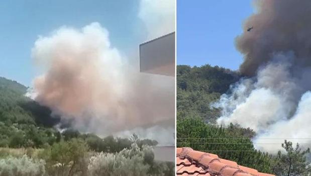Muğla, Aydın ve Antalya'da orman yangını! Alevlerle mücadele sürüyor)