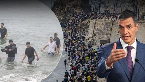 ​69 bin 500 göçmen Fas’a geri gönderildi! Avrupa'da tansiyon yüksek: Ceuta sınırında meler oluyor?)