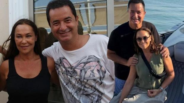 Hülya Avşar ve Acun Ilıcalı Ayvalık'ta buluştu! 'Yeri her zaman farklı')